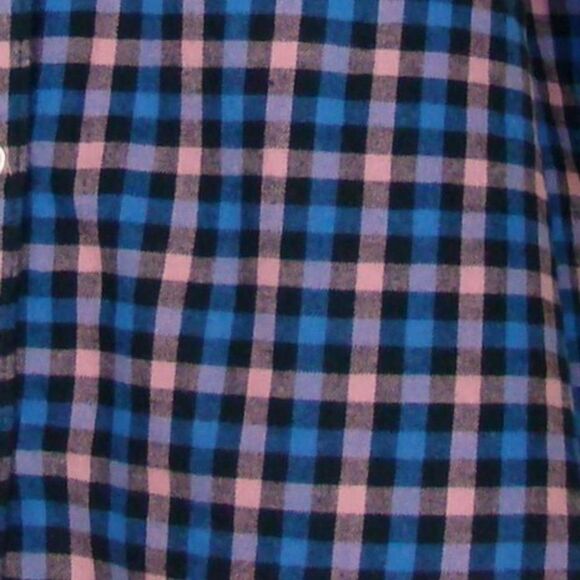 FINAL PRICE Old Navy The Tunic Shirt Soft Flannel Navy & Pink Size Medium - Picture 4 of 7